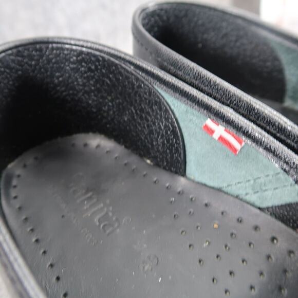 Sanita Shoes Womens 40 Clogs Comfort Slip On Danish Patent Leather Work Classic - Picture 16 of 16